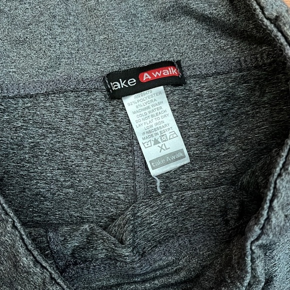 Take a Walk- Gray Cropped Leggings with Crisscross Cutout Detail - Picture 3 of 4